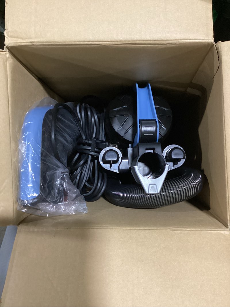 Condition photo showing As Is for mainstays lightweight bagless upright vacuum cleaner with brush and crevice tool