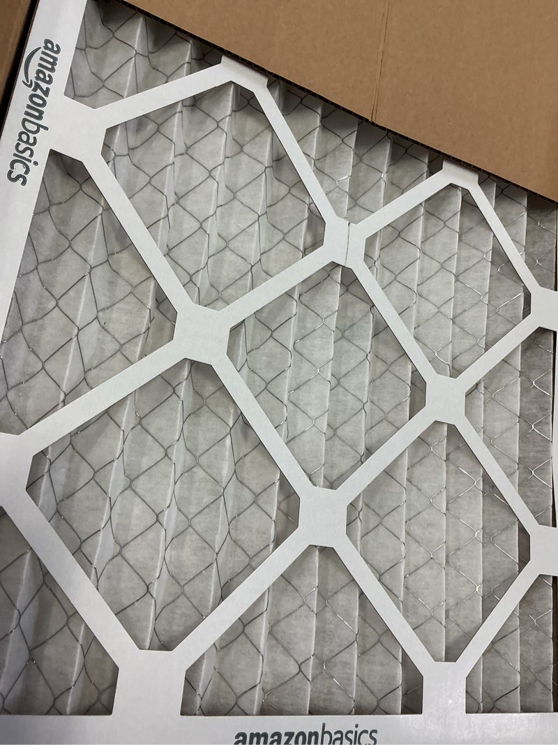 Condition photo showing Good Condition for amazon basics 14x20x1 air filter, merv 8 ac furnace filters, allergy control, electrostatic, removes dust pollen and lint, 6-pack (actual size: 13.75" x 19.75" x 0.75") 14x20x1 merv 8