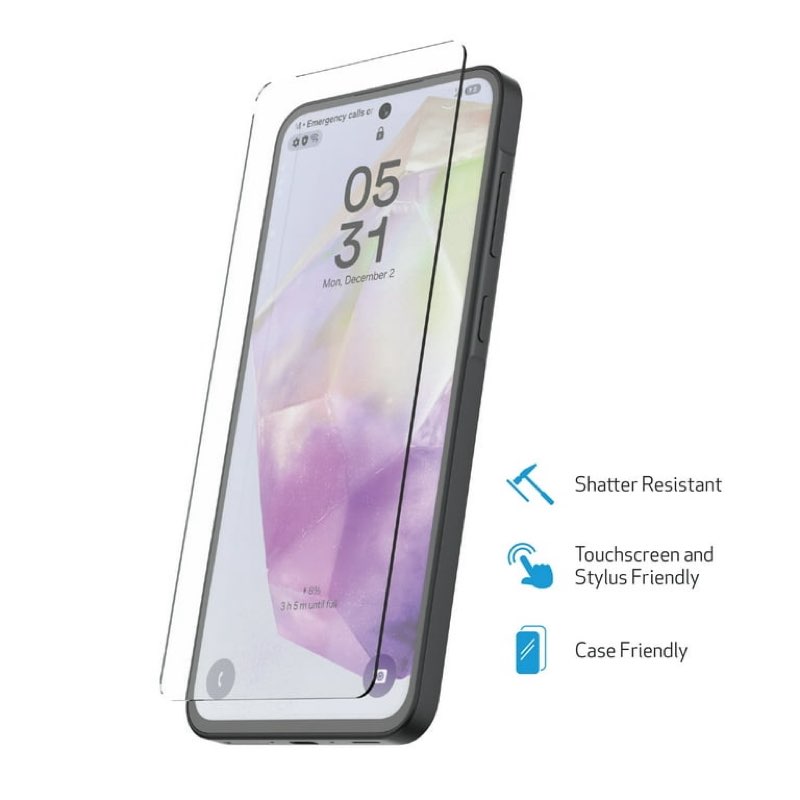 duraglass tempered glass screen protector with quick installation tray for samsung galaxy a36 5g