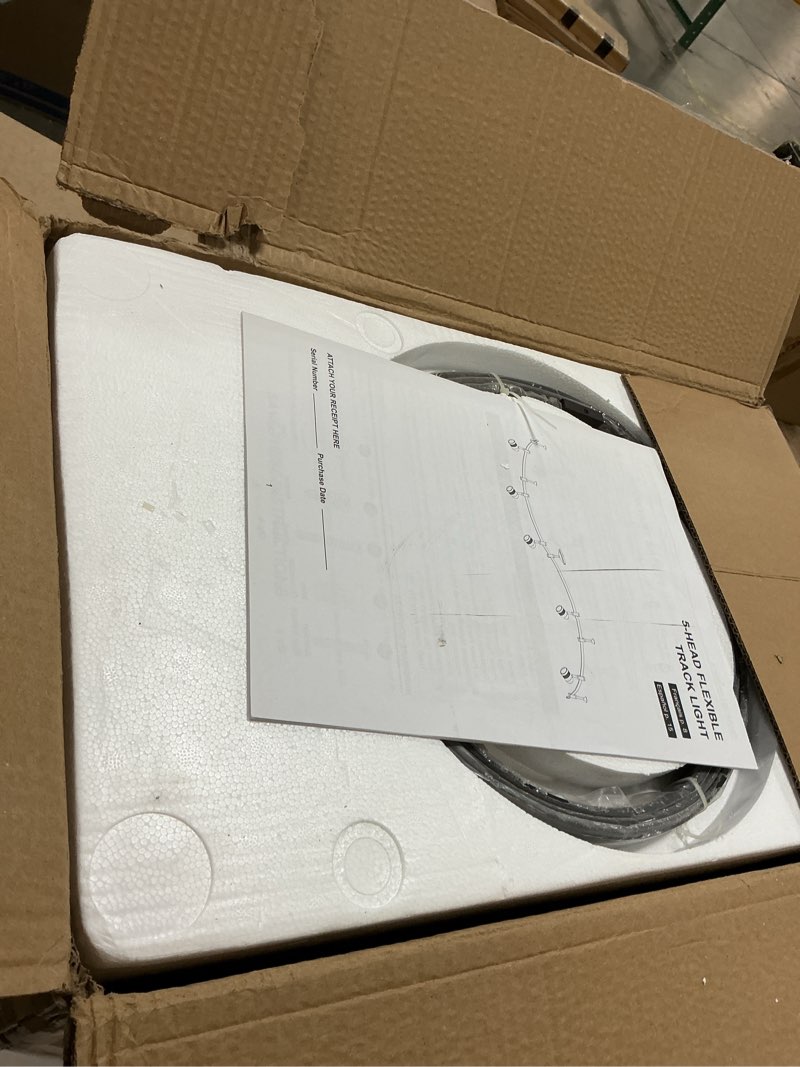 Condition photo showing Good Condition for Catalina Lighting 96" Track Ceiling Light, Oil Rubbed Bronze, Transitional 5-Light LED Flex Track, B