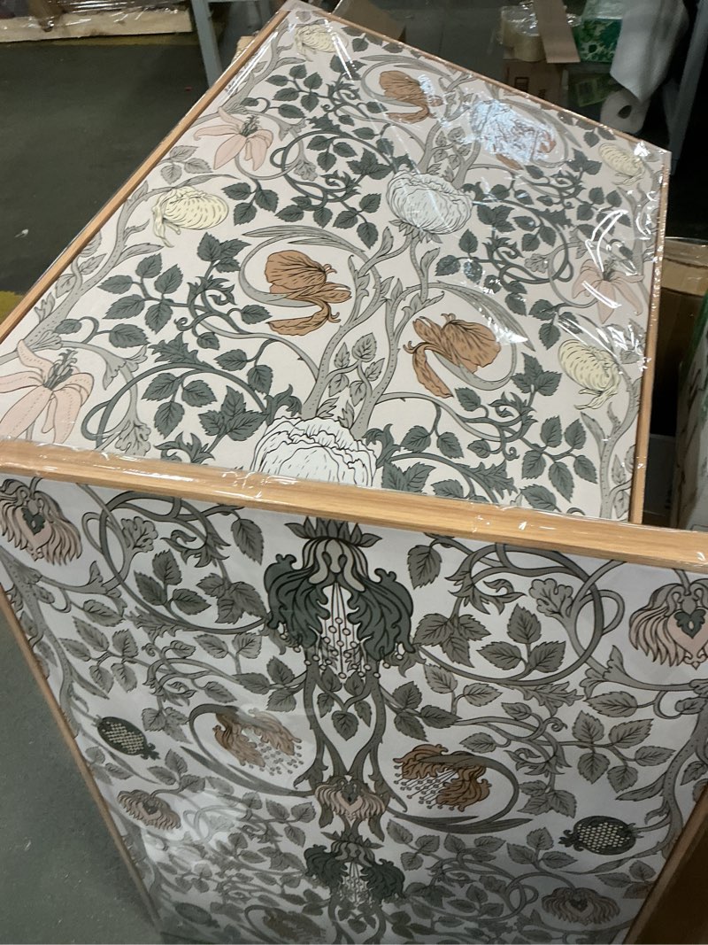  Large Retro Framed Wall Art - Natural Float Framed Vintage Flowers Canvas William Morris Painting Pictures Rustic Floral Pattern Prints Artwork for Living Room Bedroom Office Decor 48" X 24" Set of 3