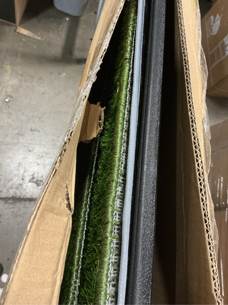 Condition photo showing Good Condition for hompet dog grass pad with tray large, 41"x27", 2 reusable artificial turf for dogs potty, waterproof non-slip washable pee pads, quickly absorbency portable dog litter box for indoor/outdoor use