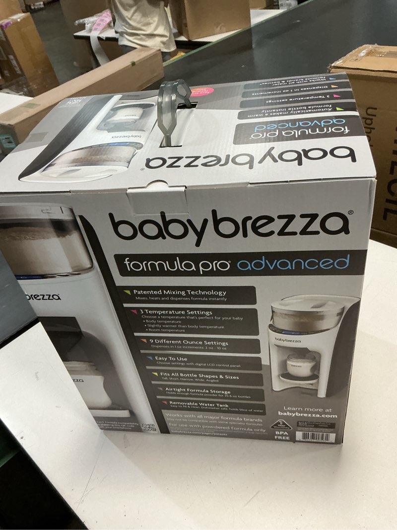 Condition photo showing New/Like New for Baby Brezza New and Improved Formula Pro Advanced Formula Dispenser Machine - Automatically Mix a Warm Formula Bottle Instantly - Easily Make Bottle with Automatic Powder Blending, White