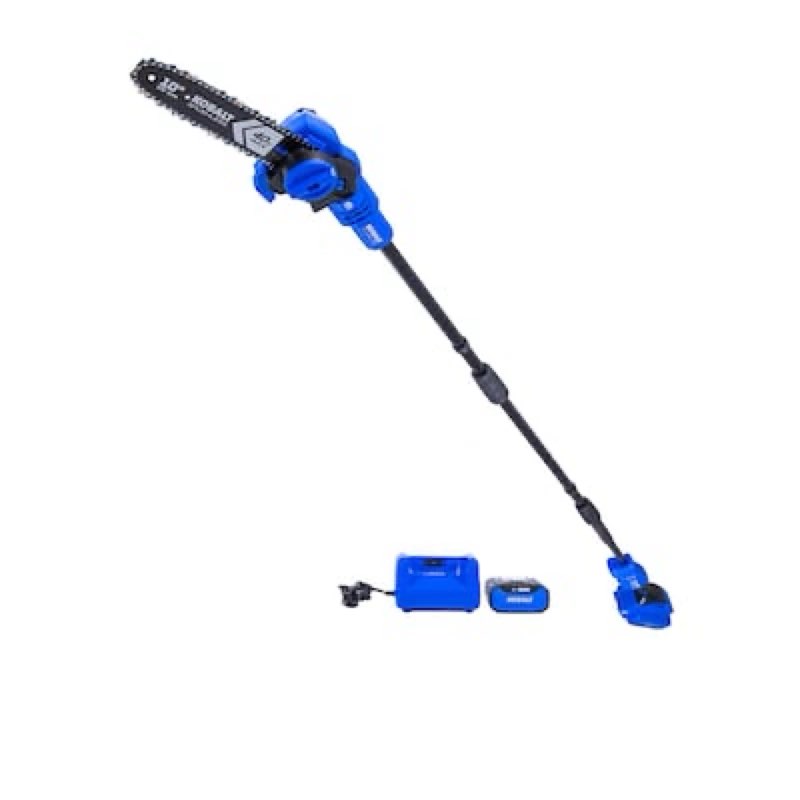 kobalt gen4 40-volt 10-in 2.0 ah battery pole saw battery included , charger included