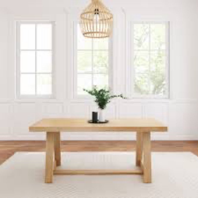 Linzy Pine Solid Wood Dining Table