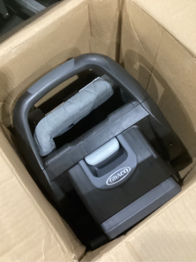 Condition photo showing As Is for Graco Premier SnugRide SnugFit XT Infant Car Seat, Anti Rebound Bar for Extra Safety, SnugLock Easy Install, Privacy Drape, Storage Pocket, Baby Car Seat, Midtown
