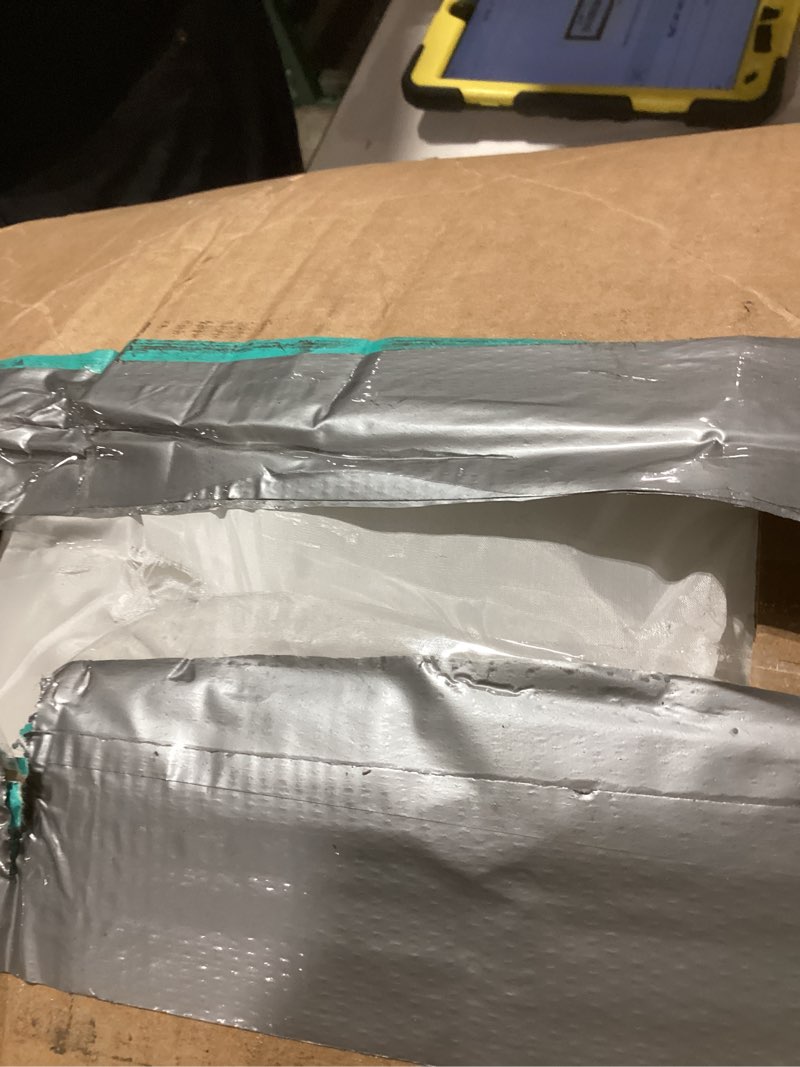 Condition photo showing As Is for INVENHO Orthopedic Dog Beds Large Sized, XL Washable Dog Sofa with Egg-Crate Foam, Waterproof Lining and Non-Skid Bottom XL (42"x 32"x 6.5") Dark Grey