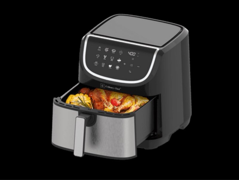 Culinary Chef 8.45-Quart Electric Air Fryer  Adjustable Temperature  Touch Panel Control  One-Touch Cook Functions  and 360° Rapid Cooking  1700 Watt Power