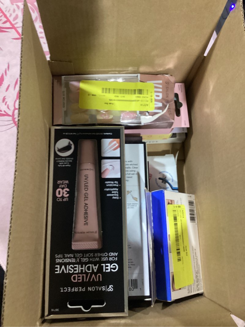 Condition photo showing New/Like New for assorted beauty products