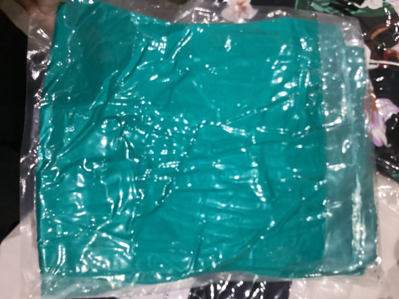 Condition photo showing New/Like New for Fuinloth Women's Basic Long Sleeve T Shirts, Crewneck Slim Fit Spandex Tops, Plain Layer Underscrub Tees 12-14 Aquamarine