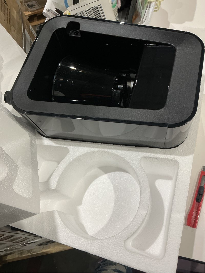 Condition photo showing As Is for dash rapid cold brew maker with vacupress™ technology with glass carafe for 40 ounces of instant fresh cold brew coffee or iced tea black