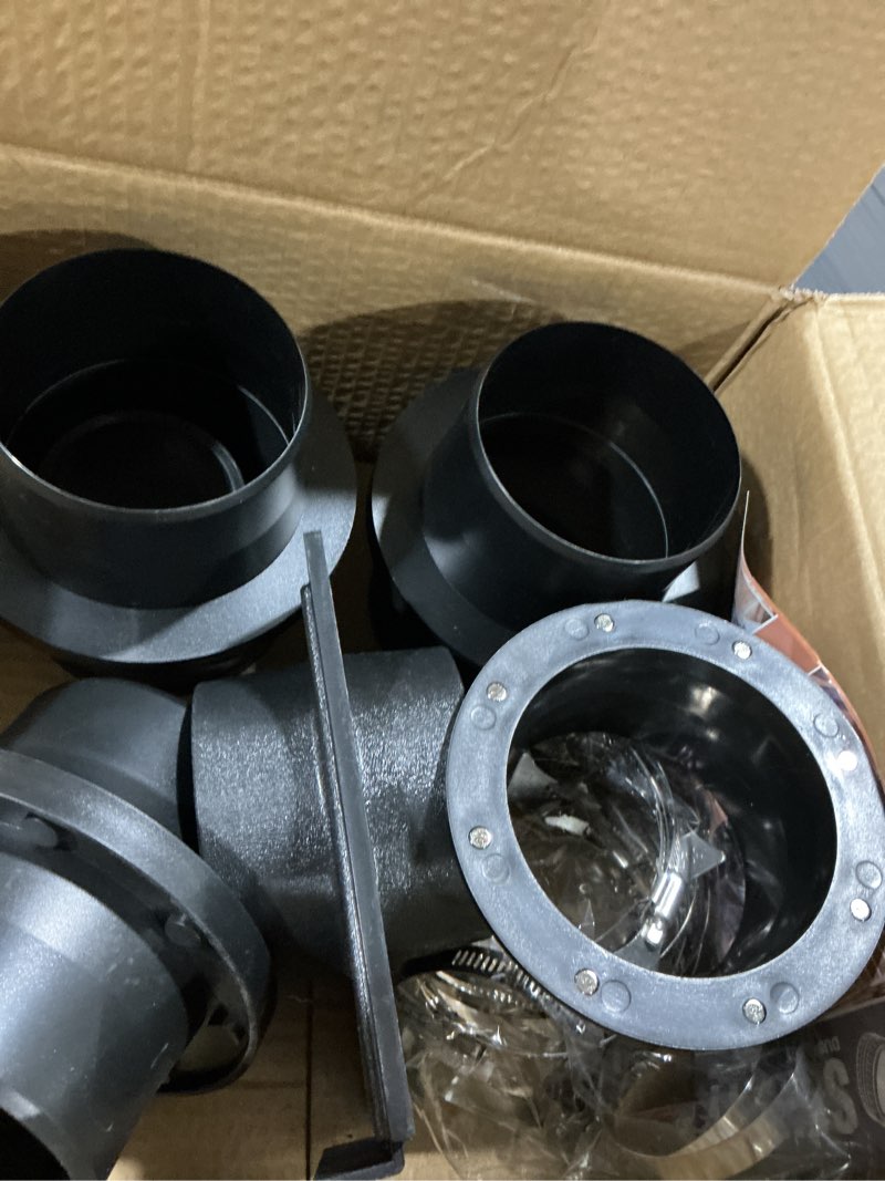 Condition photo showing Good Condition for magnetic dust collection fittings super pack for 4" & 2.5" shop vac hoses, quickly switch hoses between woodworking machines magnetic dust collector system