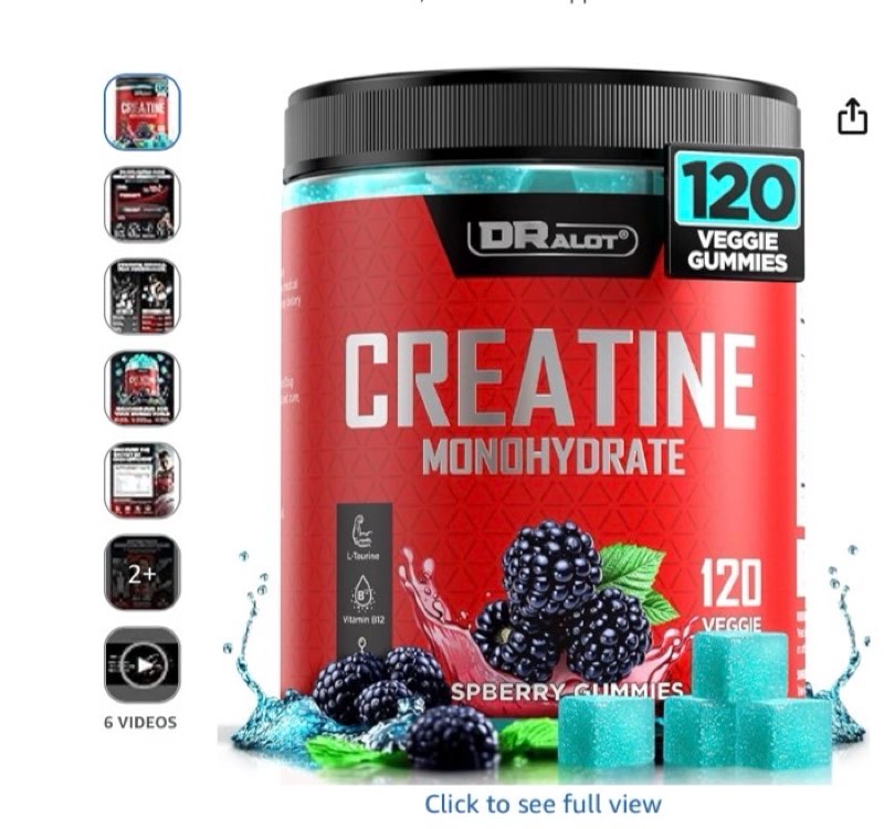 99.99% creatine monohydrate gummies more 15% strength, 5x energy, muscle, recovery, pre-workout complex creatine for women & men with 5000mg creatine, l-taurine, b12, mg & k, 0 sugar ( bb 01/04/2028)