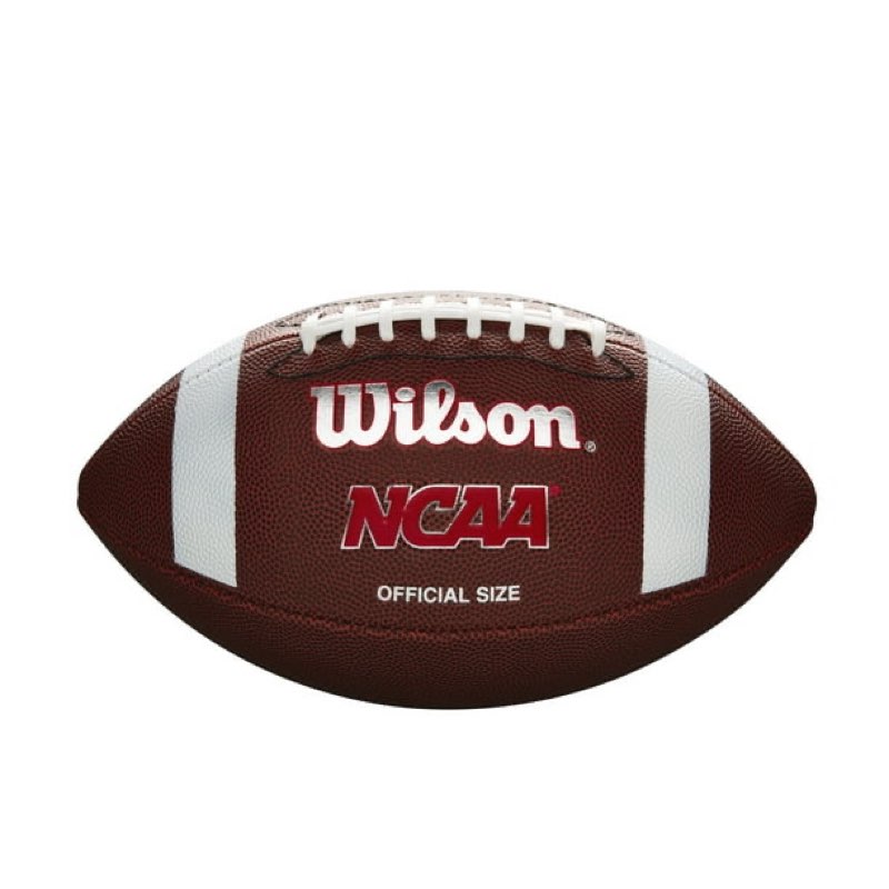 wilson ncaa red zone composite football - brown, junior size (ages 9-12) 