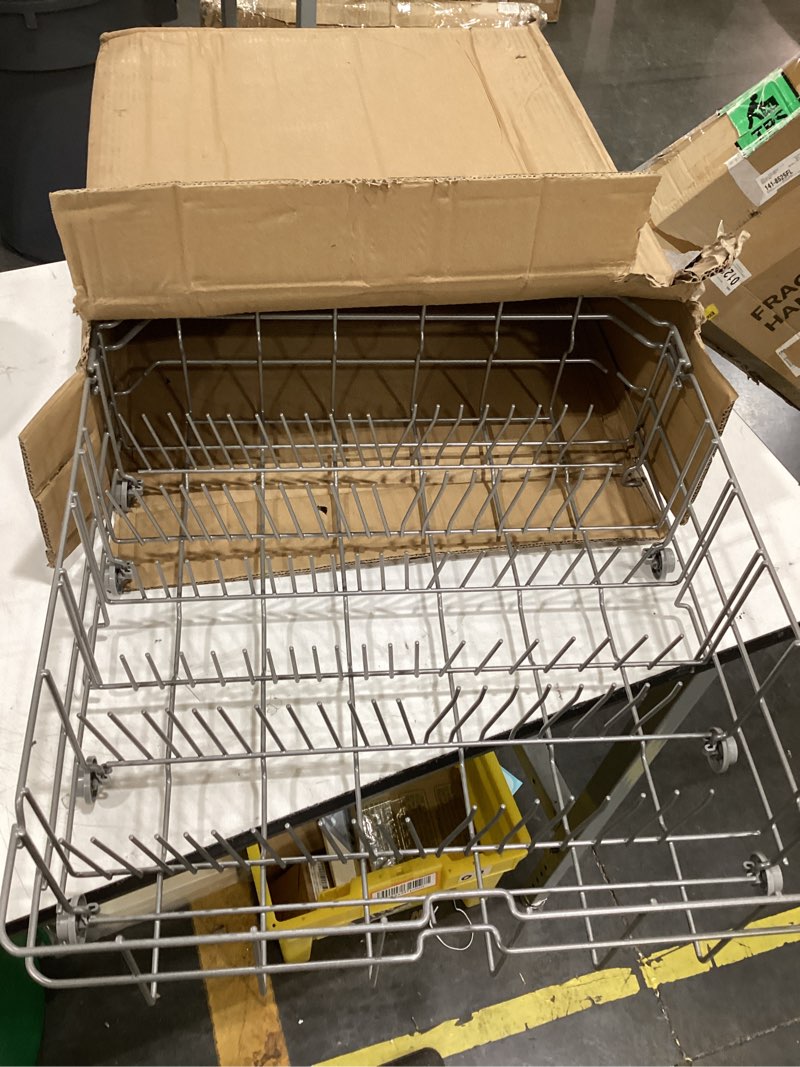 Condition photo showing Good Condition for dd82-01384a dd81-02295a lower rack compatible with samsung dishwashers | fits dw80r2031us, dw80m2020us, dw80n3030us, dw80n3030ub, dw80n3030uw, dw80r2031ug, dw80r2031uw. (22.5''d x 20.5''w x 7''h) 2 lower rack 22.5" x 20.5" x 7.1"