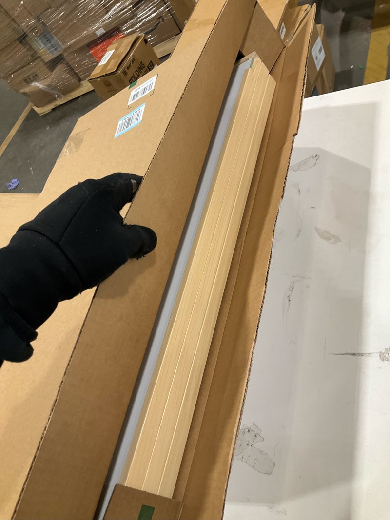 Condition photo showing As Is for Natural Wood Framed Wall Art Painting For Dining Room Family Wall Decor For Bedroom Wall Decoration Living Room Decor Art Green Leaf Pictures Artwork For Home Walls Large Size Framed Art Prints 20x28inches*3pcs (Natural Wood Framed) 3 Panels Green Plants Paintings Natural Wood Framed