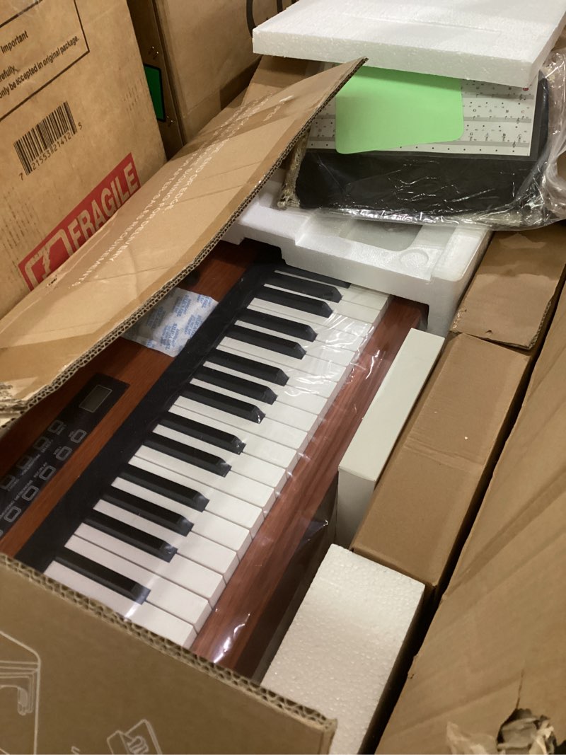 Condition photo showing New/Like New for 88 key Weighted keyboard, Advanced Chip Hi-Fi Digital Piano with Grade Hammer Action, 128 Tone, Three Pedal, Electric Piano Upright for Adult Beginner Intermediate Player (Glossy Black)