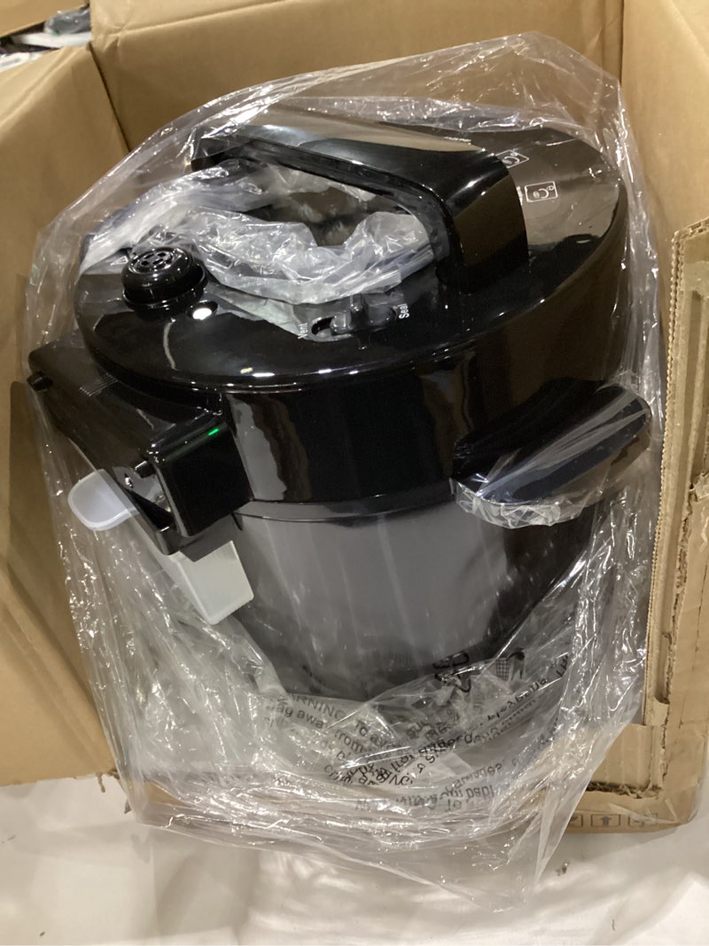 Condition photo showing Good Condition for carori 9-in-1 electric pressure cooker 6 qt, stainless steel inner pot, programmable 12 multi-function cooker with safe vent design, rice cook, slow cook, sauté, warmer & sterilizer, black black 6 quarts