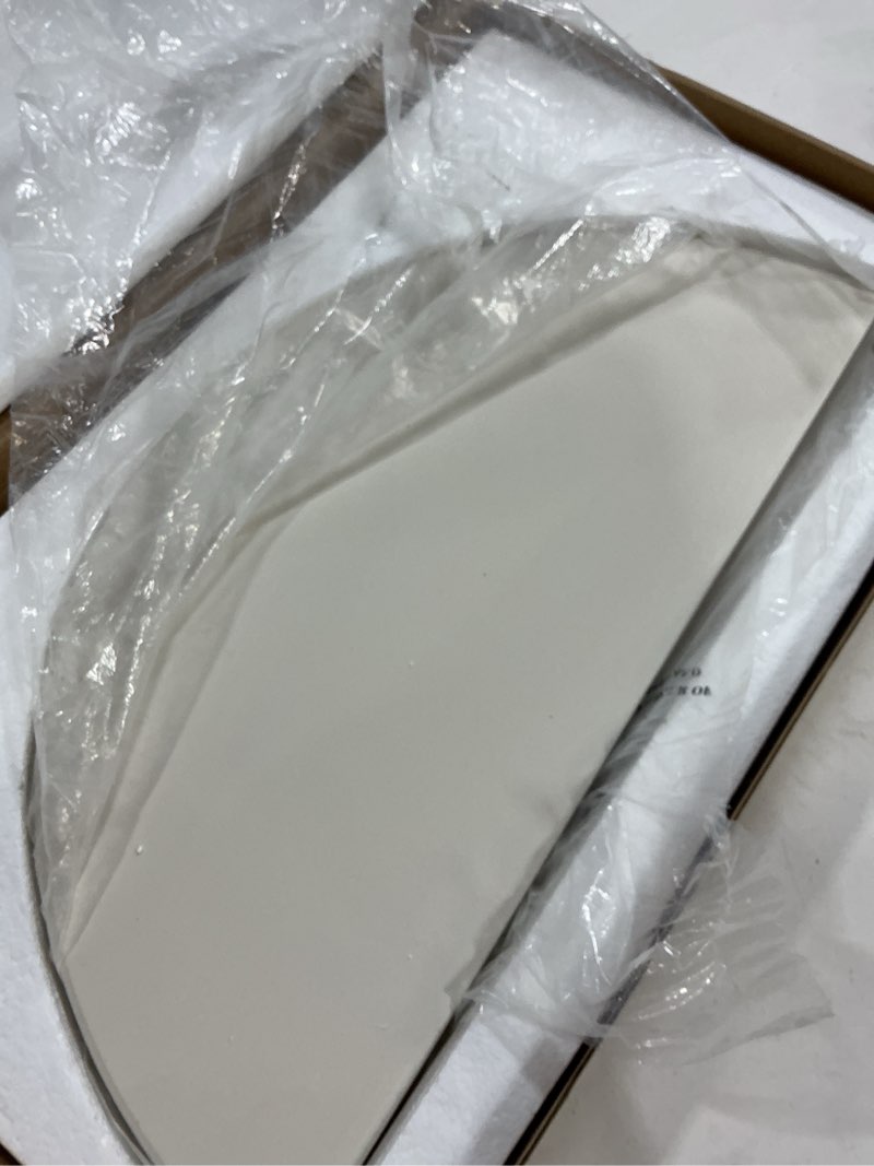 Condition photo showing New/Like New for Half Moon Baking Stone Pizza Baking Stone for Big Green Egg XL, 2Pack 19.7" Cooking Stone Ceramic for Kamado Joe Big Joe II, for Primo Oval XL, for Vision Grills XL,forCharGriller Akorn Kamado Kooker 19.7" Half Moon