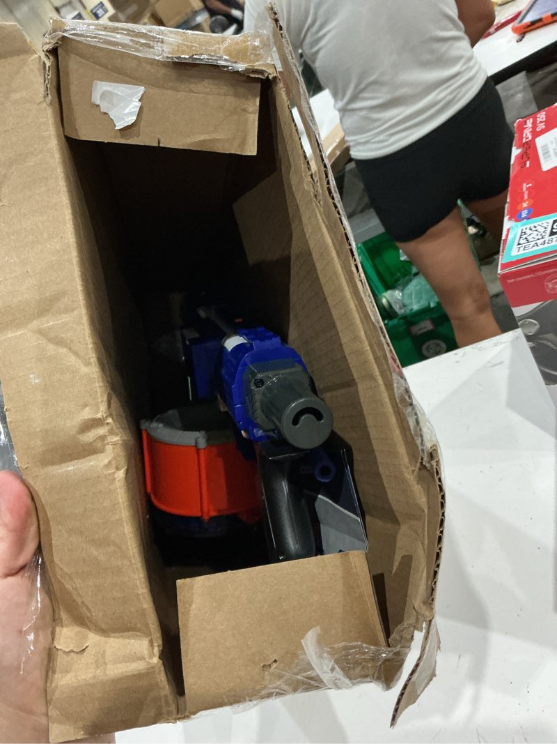 Condition photo showing As Is for nerf rampage n-strike elite toy blaster with 25 dart drum slam fire for kids, teens, & adults (amazon exclusive)