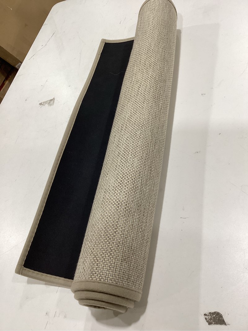 Condition photo showing New/Like New for LEKEEPGO Door Mat 24"x36", Non Slip Door Mat Indoor Entrance, Rubber Backing Front Indoor Door mat Washable Absorbent Low-Profile Entryway Entry Resist Dirt Inside Door Mats, Khaki 2' x 3' (Rectangular) Khaki