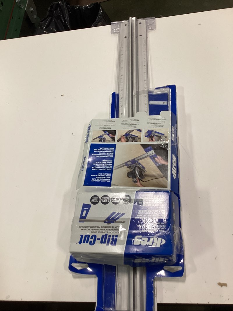 Condition photo showing As Is for Kreg KMA2685 Rip-Cut Circular Saw Guide - Cutting Tool - Guide is Best for Regular (Side-Blade) Circular Saw - Ensure Compatibility Before Use - Woodworking Tools for Home Improvement Jig Saw