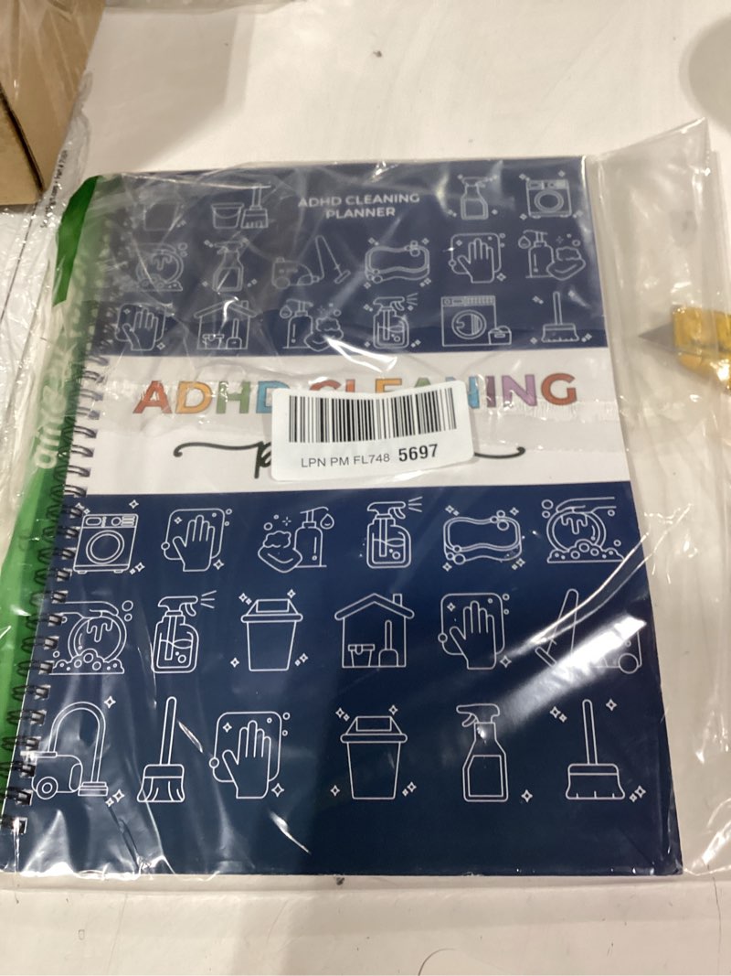 Condition photo showing New/Like New for adhd cleaning planner, cleaning schedule and checklist organizer, daily weekly monthly household cleaning and organizing planner for adults women and teens