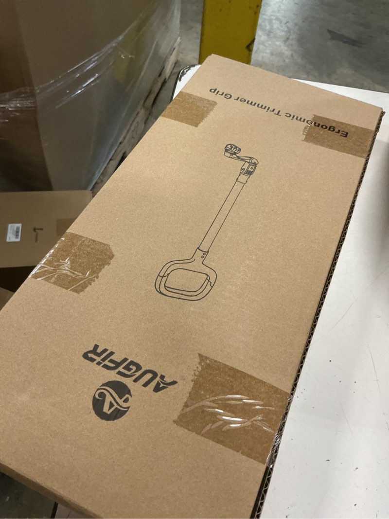 Condition photo showing New/Like New for weed eater handle, ergonomic string trimmer handle with adjustable shoulder harness and clamp, weedeater handle extension for trimming edging, back saver lawn trimmer grip for lawn care, landscaping