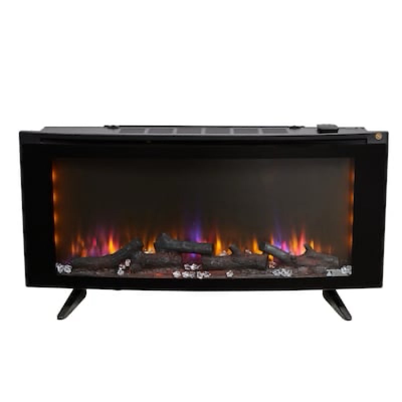 duraflame  42" wall mounted infrared quartz electric fireplace