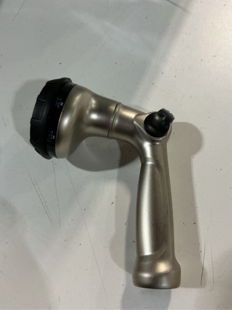 Condition photo showing Good Condition for fanhao professional heavy duty garden hose nozzle, 100% metal thumb control water hose sprayer with 8 spray patterns, high pressure water nozzle for lawn & plant watering, car & pet washing 8 patterns