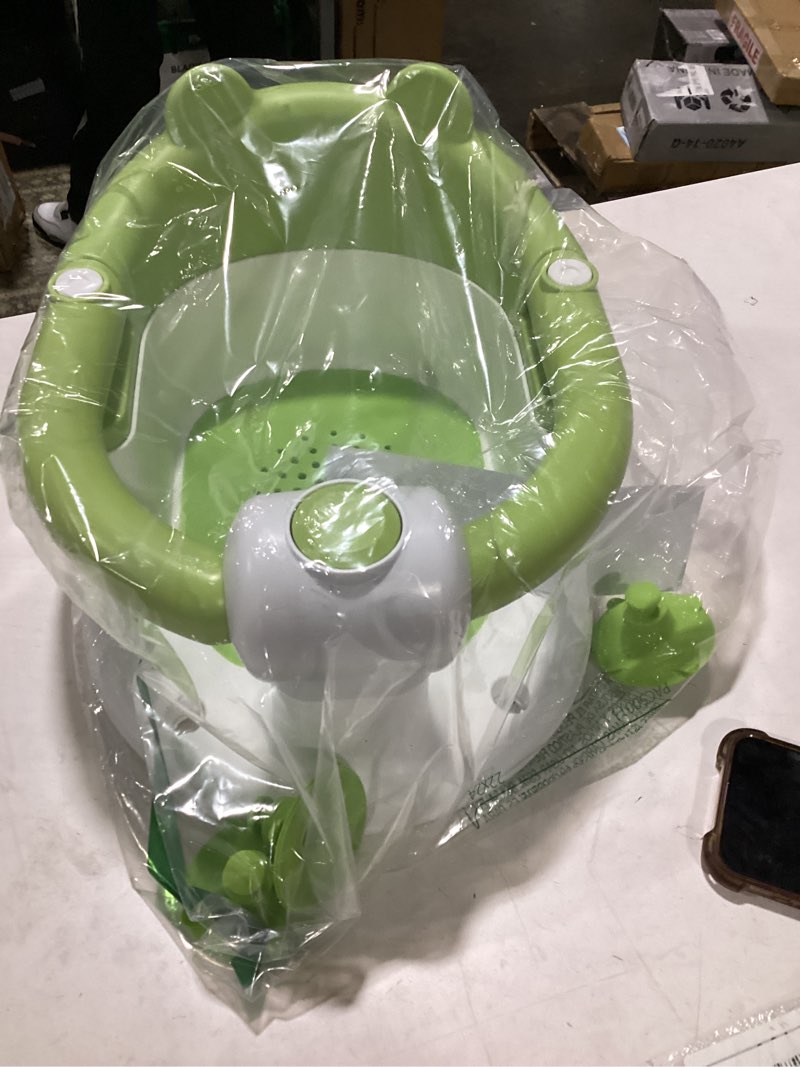 Condition photo showing New/Like New for Baby Bath Seat for Babies 6 Months & Up - Toddler Bath Seats for Baby Sitting Up with 4 Suction Cups & Soft Cushion, Non-Slip Infants Shower Bathtub Chair for Newborn Girls, Purple