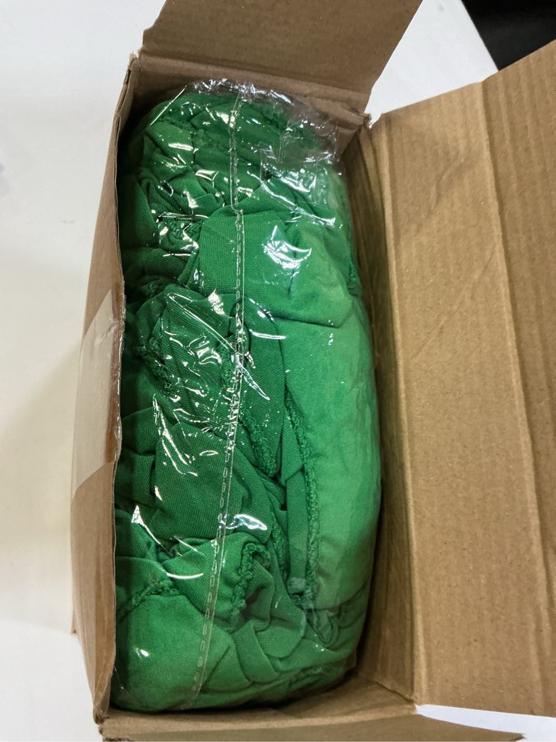 Condition photo showing Good Condition for Kinlop 50 Pcs Spandex Chair Sashes Bows Chair Bands Slider Sashes for Covers Elastic Bands Ties Without Buckle Decorations for Wedding Party Events Ceremony Birthday(Green)