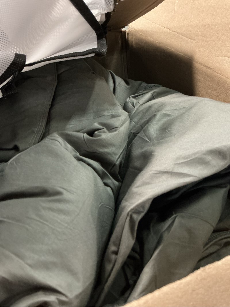 Condition photo showing Good Condition for Feather Down Fiber Comforter King Size,Hotel Style Bedding Comforter,750+ Fill Power,1200TC,100% Organic Cotton Fabric,All Season Grey Duvet Insert with 8 Corner Tabs King(106x90inches) Solid Grey