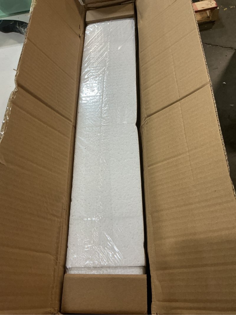 Condition photo showing New/Like New for spirich 96-inch extra wide 30-inches tall dog gate with door walk through, freestanding wire pet gate for the house, doorway, stairs, pet puppy safety fence, support feet included (white) white ?4 panels with door?96"w x 30"h