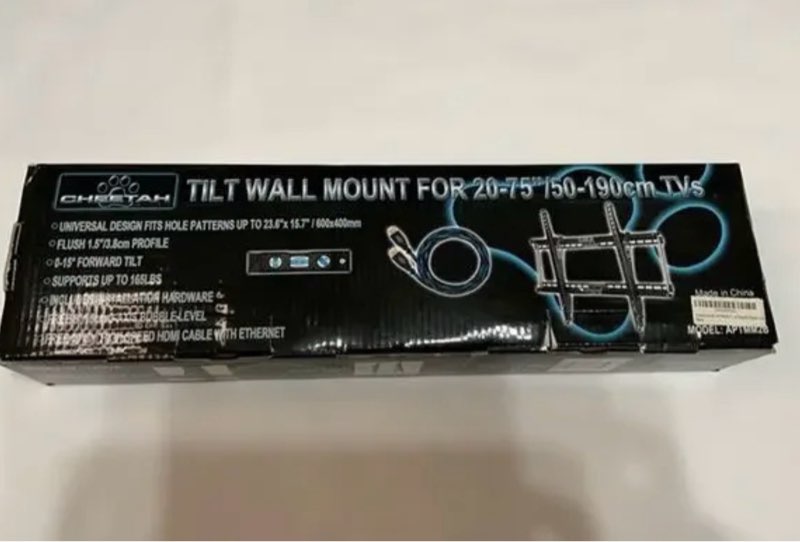 Cheetah - Tilt Wall Mount for 20-75"/50-190 cm TVs - NWT