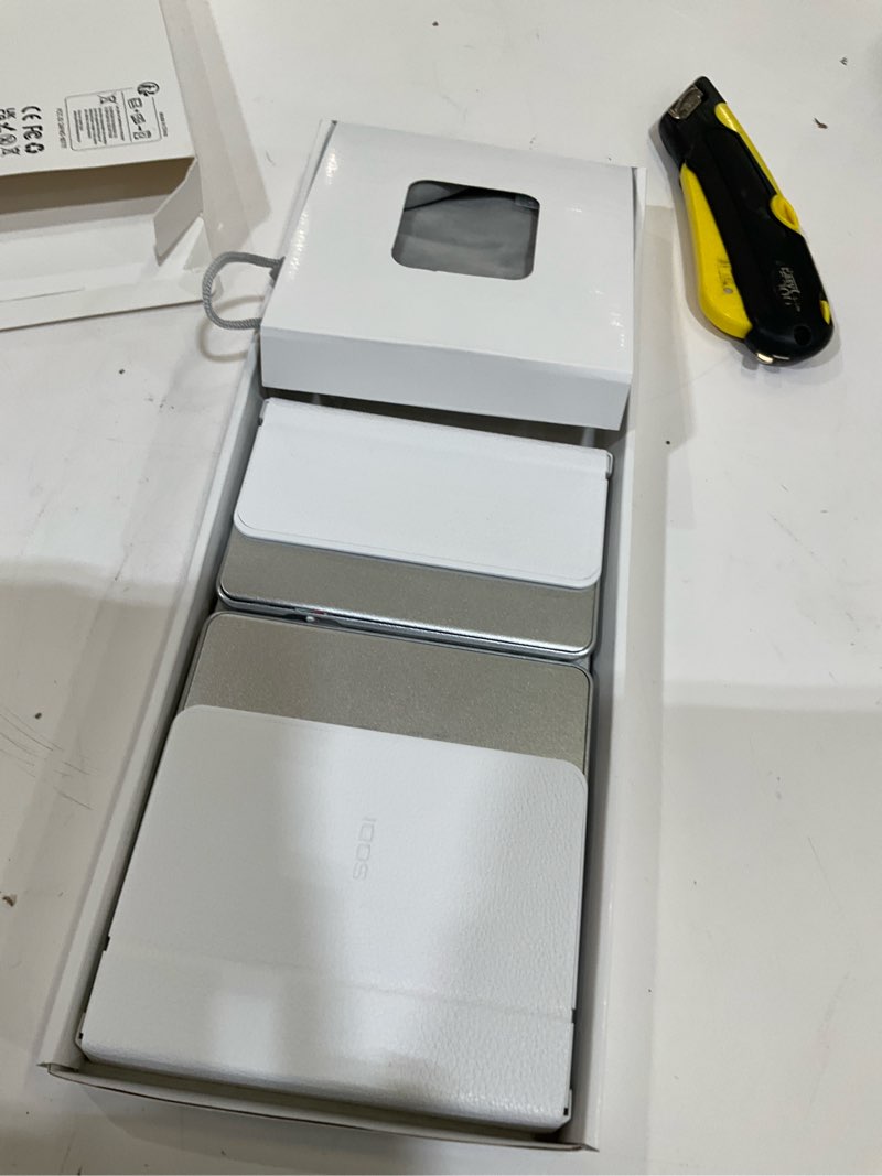 Condition photo showing Good Condition for SODI Foldable Keyboard with Touchpad, Portable Wireless Keyboard for Mac with Stand Holder and PU Leather Cover, Rechargeable Pocket Folding Key Board for iPad, iPhone, Mac iOS Tablets & Laptop