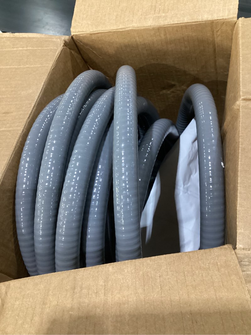 Condition photo showing Good Condition for 3/4 inch 25ft electrical conduit kit ul certification,flexible non metallic liquid tight electrical conduit,flexible metallic conduit with 5 straight and 3 90-degree conduit connector fittings 3/4in,25ft