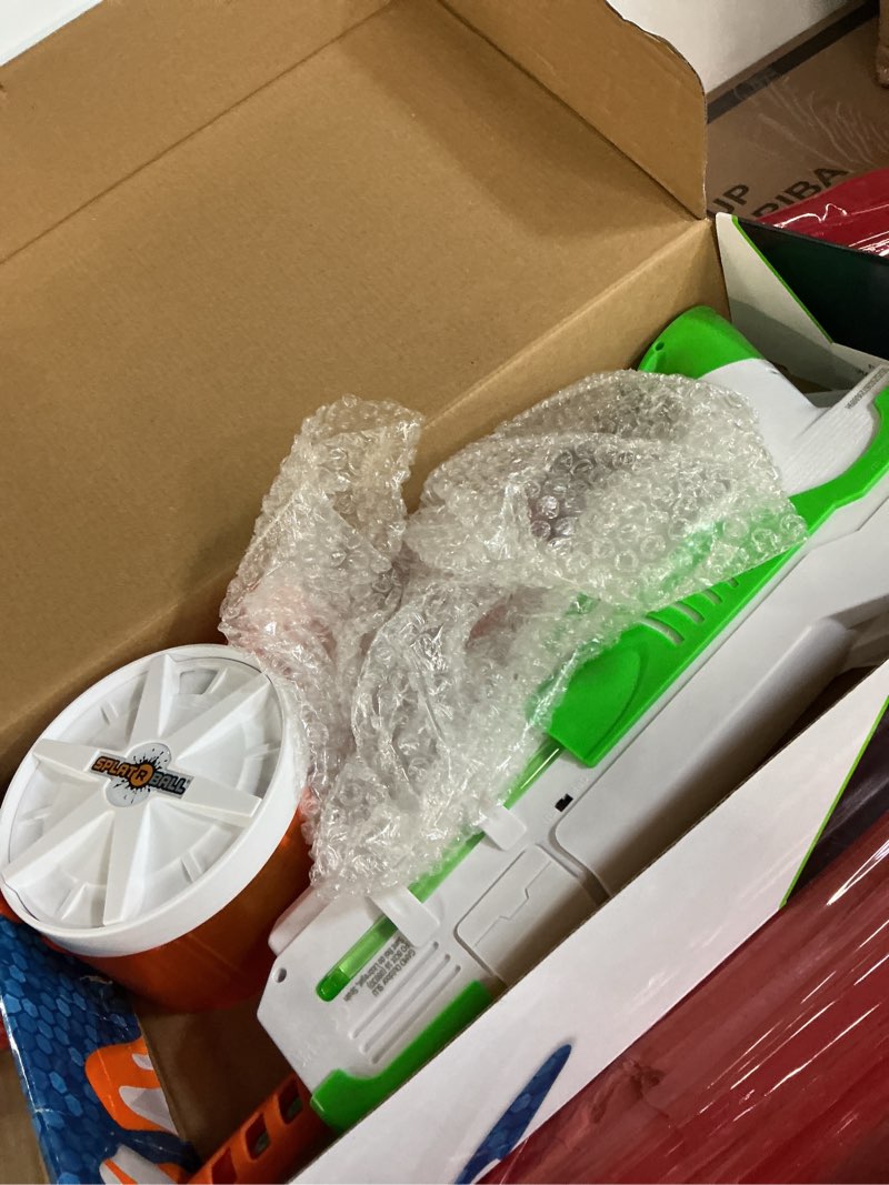 Condition photo showing As Is for splat-r-ball srb1200 pyro blaster kit(missing batteries)