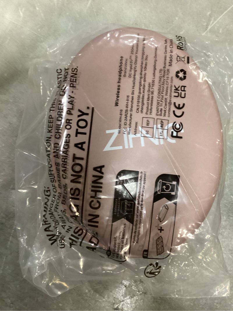 Condition photo showing Good Condition for ZIHNIC Bluetooth Headphones Over-Ear, Foldable Wireless and Wired Stereo Headset Micro SD/TF, FM for Cell Phone,PC,Soft Earmuffs &Light Weight for Prolonged Wearing(Rose Gold)