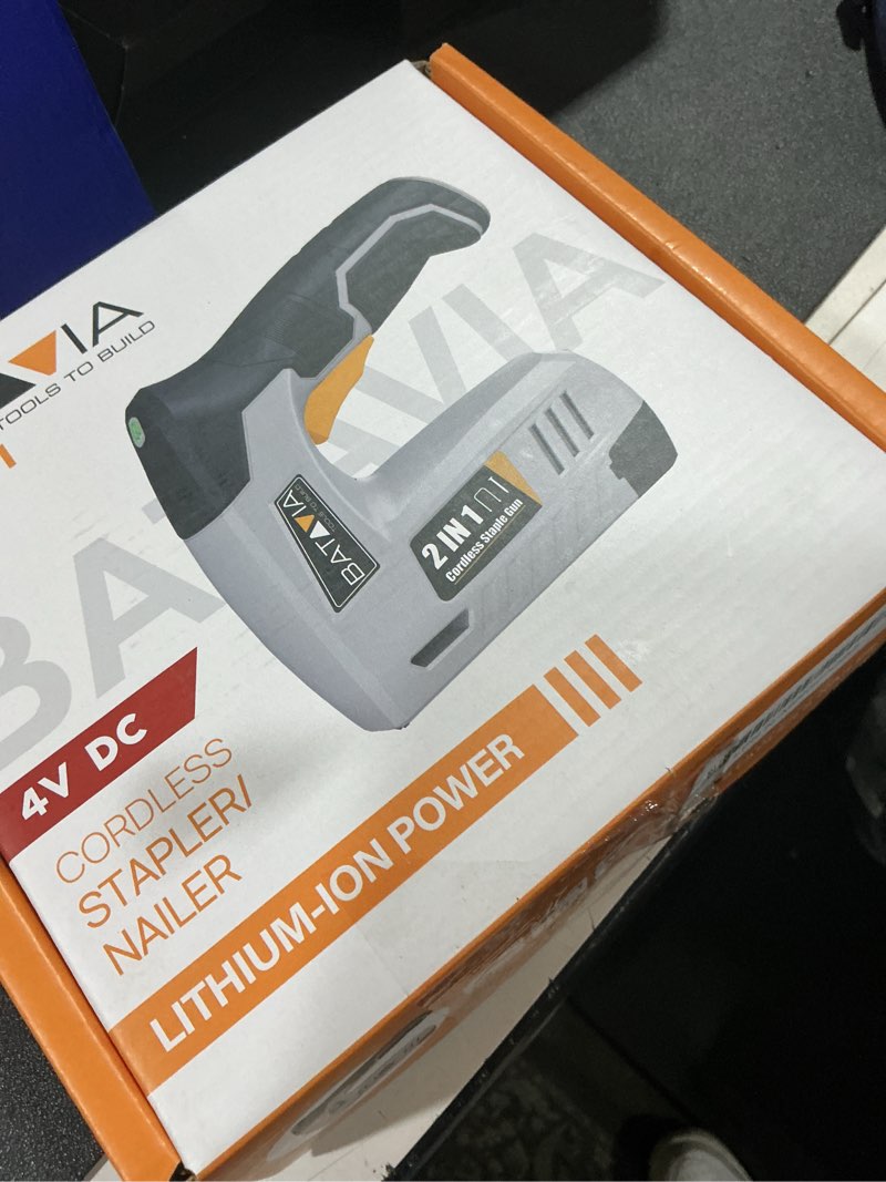 Condition photo showing Good Condition for BATAVIA Electric Staple Gun, 2-in-1 Cordless Brad Nailer & Stapler Kit with 2000Pcs Nails & Staples,