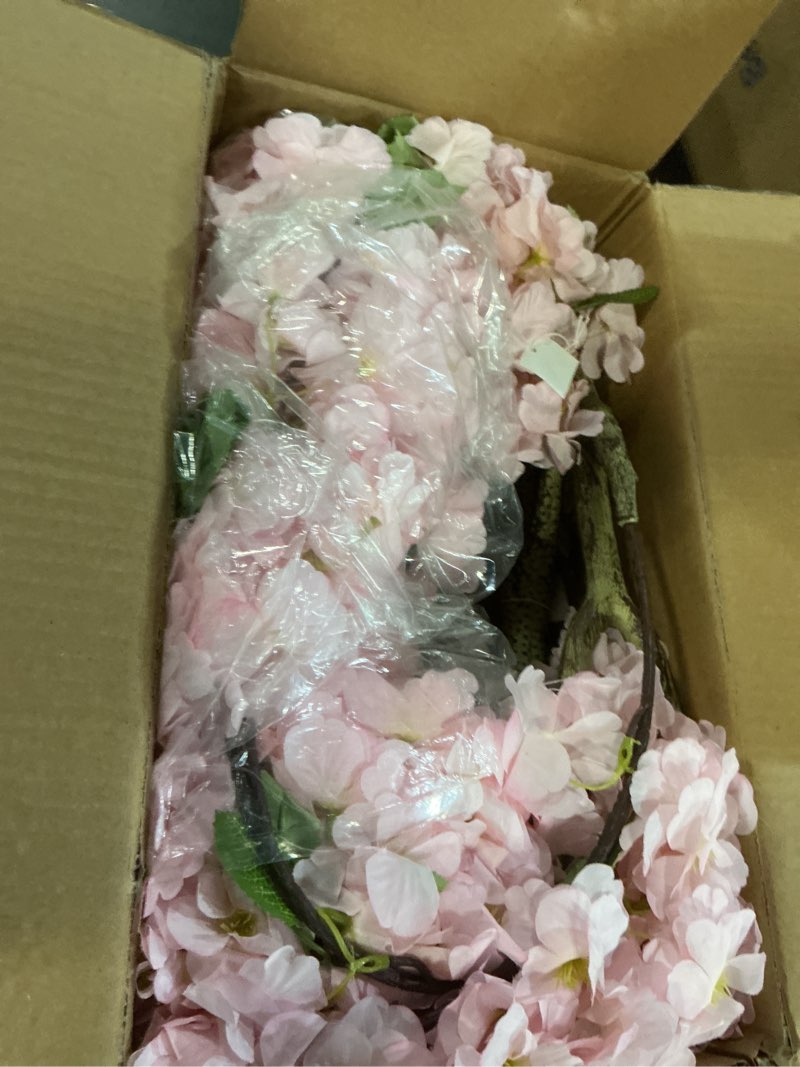 Condition photo showing Good Condition for 6Ft Tall Cherry Blossom Artificial Tree, Fake Tree Faux Silk Plant with Plastic Nursery Pot,Artificial Plants for Home Office Indoor Decor(Pink)