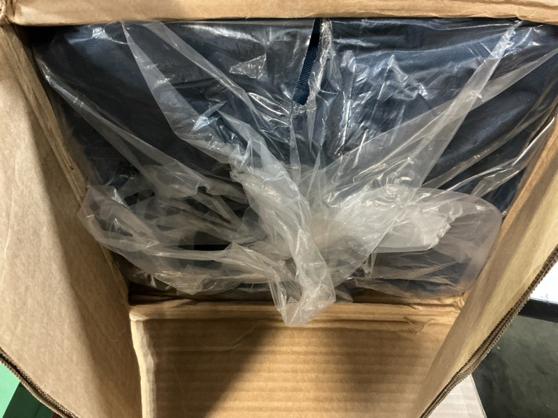 Condition photo showing Good Condition for ever advanced padded oversized folding camping chair for adults, heavy duty lawn chair with side pockets, portable collapsible quad chair for outside, support up to 500lbs, blue paddeed blue padded back