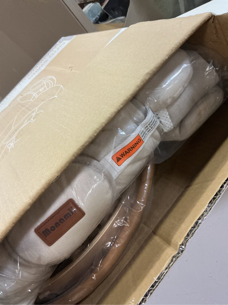 Condition photo showing Good Condition for baby swings for infants, monamii baby swing, infant swing with 5 speeds, 10 lullabies, electric swing for baby, indoor & outdoor use (beige)