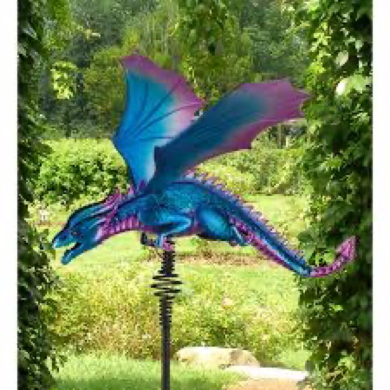 Weather Resistant Metal Fantasy & Sci-Fi Garden Stake INCOMPLETE 