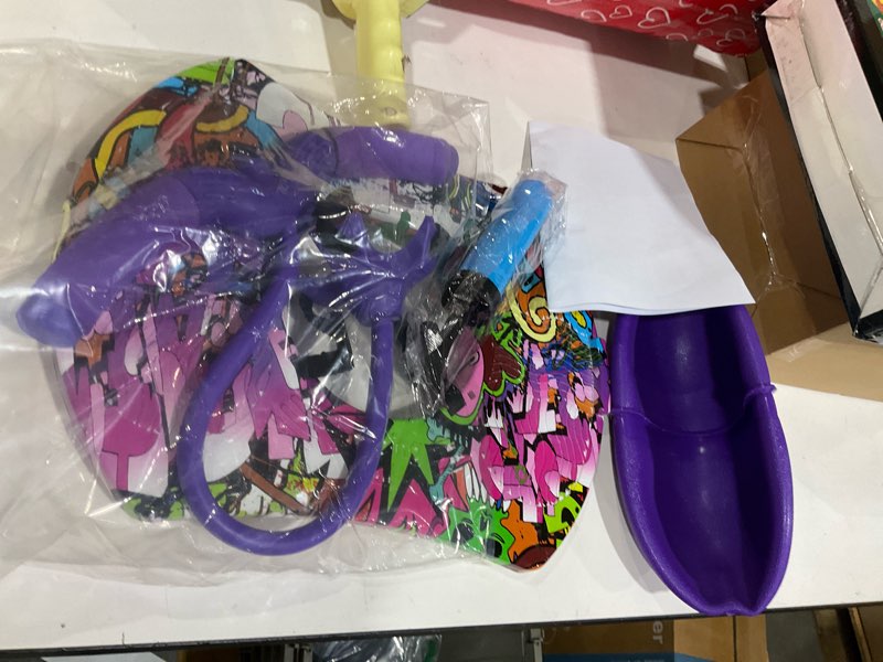 Condition photo showing Good Condition for Pogo Ball with Handle, Pogo Stick Balance Board, Gifts for Kids Ages 3 & Up, Toys for Girls and Boys, Toys for Ages 4, with Pump and Strong Grip Deck Purple