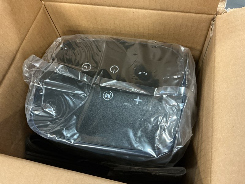 Condition photo showing Good Condition for Comfort Zone 1500W Oscillating Desktop Heater – Portable Ceramic Space Heater with Remote, Digital Thermostat (50°F-90°F), ECO Mode, 12-Hour Timer, Child Lock & Stay-Cool Housing – Blue