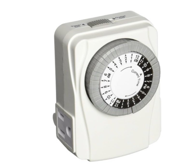 power zone tni2423 powerzone heavy duty indoor electromechanical timer, 125 v, 15 a, 24 hr