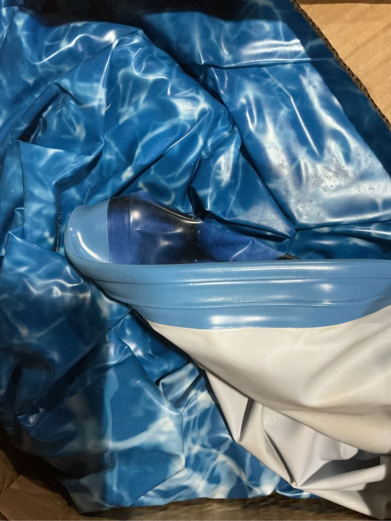 Condition photo showing Good Condition for vevor 18-foot-by-33-foot oval pool liner for unibead above ground swimming pools, standard gauge, 52inch wall height 18x33ft oval