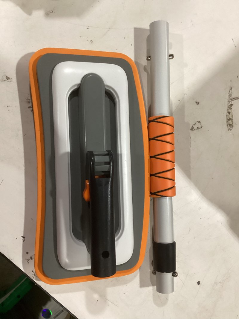 Condition photo showing As Is for helloleiboo 39.8\" Ice Scrapers for Car Windshield and Extendable Snow Broom with 12-Inch 180° Pivoting Brush Head Snow Scrape for Car Truck SUV (Orange) (missing handle)