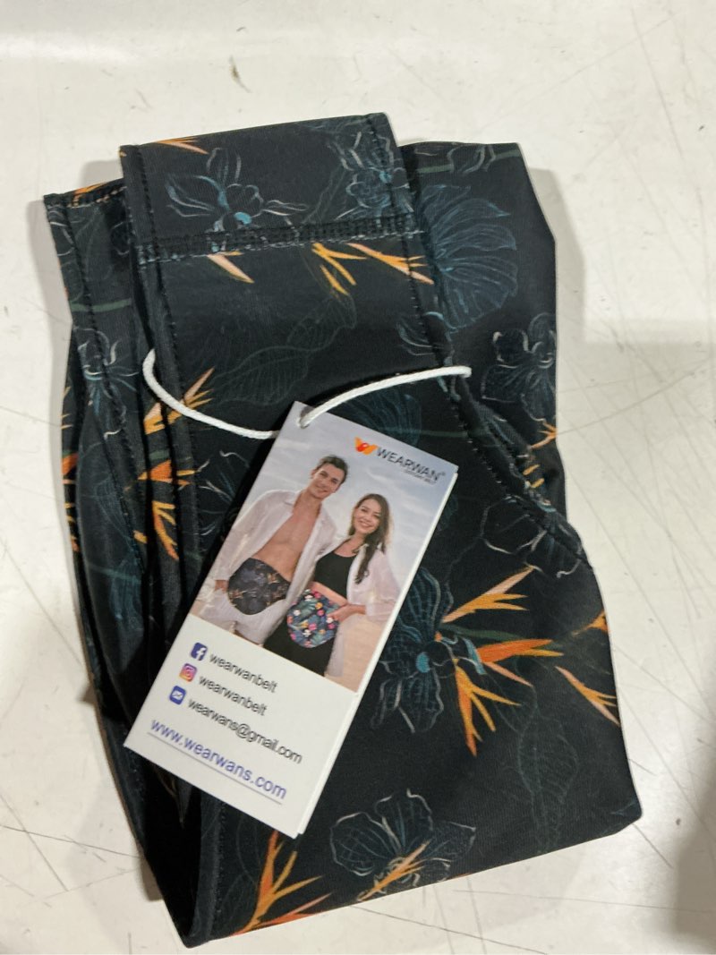 Condition photo showing Good Condition for ostomy belt | leak & odor protection | abdomen ostomy bag covers for men and women | sports and daily life | size l, flower flower large